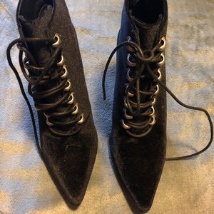 Black Felt Booties